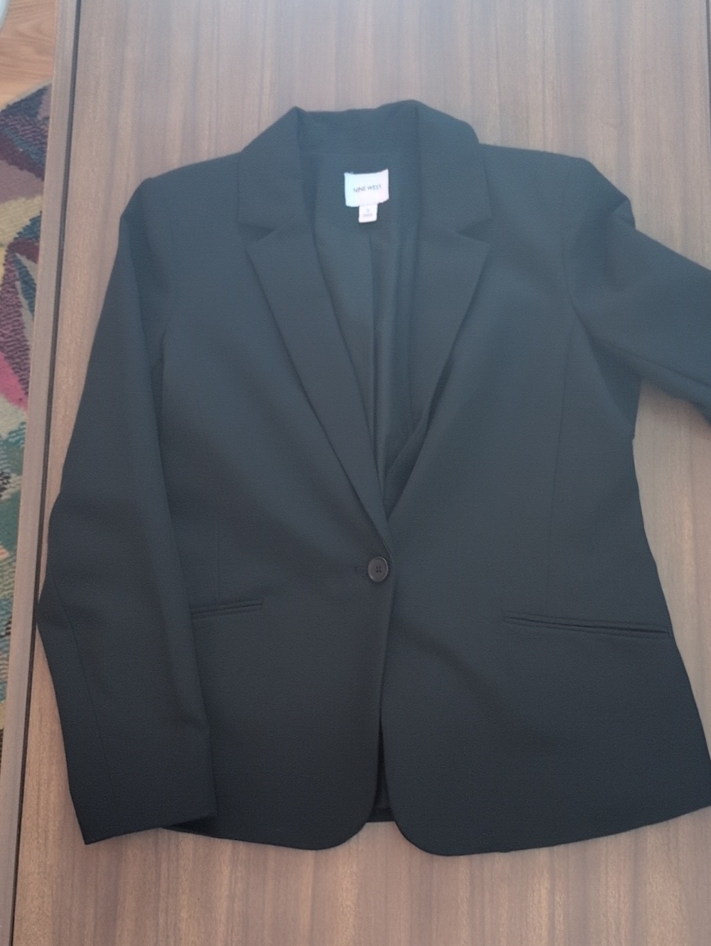 Nine West Black Single-Button Blazer